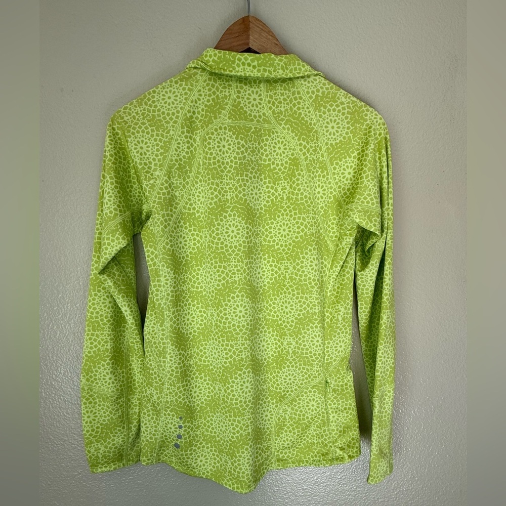 Ll Bean Green Patterned Long Sleeve Pullover - image 5